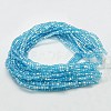 Electroplate Glass Beads Strands EGLA-D018-8x8mm-41-2