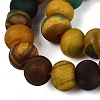 Natural Banded Agate Beads Strands G-Q606-70-4