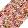 Natural Multicolor Tourmaline Beads Strands G-D110-F02-03-1