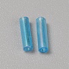 300Pcs Transparent Glass Round Bugle Beads GLAA-WH0015-74E-2
