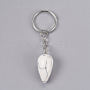 Natural Howlite Keychain KEYC-P041-B09-2