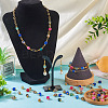 6 Sets 6 Colors  Natural Agate Dyed Connector Charms FIND-TA0002-41-7