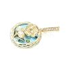 Brass Enamel Pendants KK-F886-03G-05-2