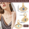 8Pcs Brass Micro Pave Cubic Zirconia Charms ZIRC-BBC0023-63-2