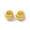 Textured Brass Beads KK-O143-42G-2