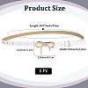 Alloy Bowknot PU Leather Chain Belts for Women AJEW-WH20019-67G-02-2