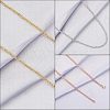 PVD Vacuum Plating Classic Plain 304 Stainless Steel Mens Womens Cable Chain for Necklace STAS-UN0005-34-5