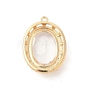 Brass with K9 Glass Pendants KK-B071-11G-3