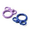 10Pcs Spray Painted Alloy Spring Gate Rings FIND-YW0001-59-2