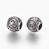 316 Surgical Stainless Steel European Beads STAS-P212-18P-08-2
