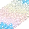 Electroplate Glass Beads Strands EGLA-D300-06-6mm-25-2