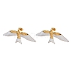 304 Stainless Steel Stud Earrings EJEW-A142-02B-G-1