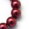 Baking Painted Pearlized Glass Pearl Round Bead Strands X-HY-Q003-6mm-39-3