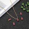 Transparent Glass Charms GLAA-T007-13F-6