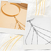 2Pcs 2 Colors Iron and Brass Upper Arm Bangles BJEW-CY0001-11B-6