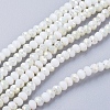 Electroplate Glass Faceted Rondelle Beads Strands EGLA-D020-4x3mm-05-1