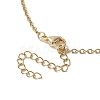 Crystal Cage Holder Necklace X-NJEW-JN04588-5