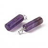 Natural Amethyst Pendants G-E135-02P-06-3