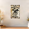 Vintage Metal Tin Sign AJEW-WH0436-136-6