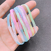 10Pcs 10 Colors Luminous Elastic Silicone Wristbands FS-WG75BF8-01-2