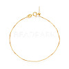 Adjustable 925 Sterling Silver Box Chains Slider Bracelets STER-N016-51G-1