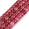 Ombre Effect Dyed Glass Beads Strands GLAA-Q106-05B-A09-1