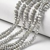 Electroplate Opaque Glass Beads Strands EGLA-A034-P4mm-T10-1