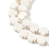 Geark Cross Natural Magnesite Beads Strands G-N0131-04C-4