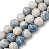 Natural K2 Stone/Raindrop Azurite Beads Strands G-C029-01C-1