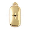 Brass Micro Pave Cubic Zirconia Charms ZIRC-I054-12G-02-1