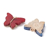 10Pcs 5 Colors Alloy Acrylic Pendants MACR-YW0002-56-2