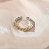 Brass Micro Pave Clear Cubic Zirconia Cuff Rings RJEW-G364-01GP-03-1