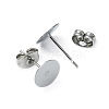 100Pcs 304 Stainless Steel Stud Earring Findings STAS-YW0001-43C-2