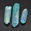 Dyed Nuggets Natural Electroplated Crystal Pendants G-A144-10C-1