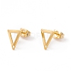 201 Stainless Steel Stud Earring Findings with Hole EJEW-A071-29G-1