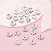Brass Grade A Rhinestone Spacer Beads RB-A014-Z7mm-28S-4