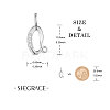 SHEGRACE Rhodium Plated 925 Sterling Silver Charms JEA017A-5