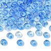 10G Electroplate Transparent Colours Rainbow Glass Seed Beads SEED-YW0003-04C-1