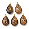 Natural Tiger Eye Pendants GG-CBAA798-01G-07-1