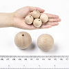 Natural Beech Wood Beads WOOD-T020-01E-4