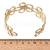 Boho 304 Stainless Steel Hollow Link Cuff Bangles SA-CBA1E89-01C-G-5