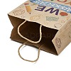 Teachers' Day Printed Kraft Paper Gift Tote Bags ABAG-K005-02-3