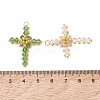 Glass Seed Beaded Pendants PALLOY-MZ01287-4