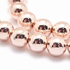 Electroplate Non-magnetic Synthetic Hematite Beads Strands G-L485-01E-LRG-2