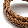 Adjustable PU Leather Cords Braided Double Layer Multi-strand Bracelets BJEW-F468-16-3