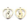 201 Stainless Steel Pendants STAS-T044-193G-1