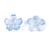 Baking Paint Transparent Glass Bead Caps DGLA-N014-06A-02-2