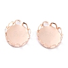 304 Stainless Steel Charms Cabochon Settings STAS-Y001-11EG-2
