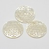 Natural Mother of Pearl Shell Pendants SSHEL-L002-18-2