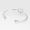 201 Stainless Steel Cuff Bangles Making STAS-S073-16-4